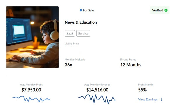 ๐ Established SaaS Educational Business โ B2B & Direct-to-Consumer Growth Potential