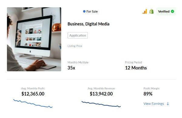๐ Profitable Shopify App Business โ 1,500+ Active Subscribers & Low Workload
