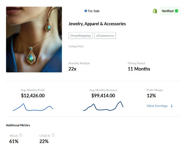 💎 Profitable Women’s Jewelry eCommerce Business – Dropshipping Model 💍