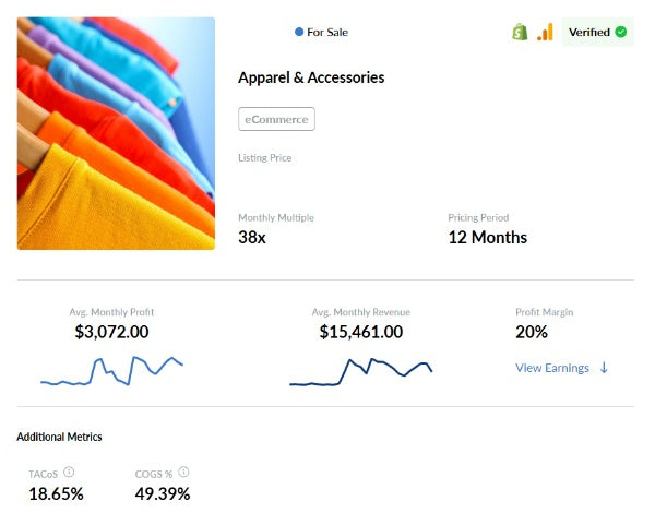 SOLD 🌊 Profitable Nautical-Themed Apparel eCommerce Business – Print-On-Demand Model ⛵👕